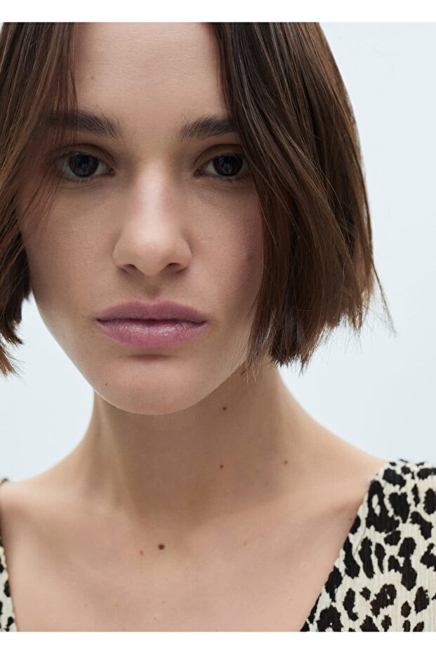 Uzun leopar elbise - 5