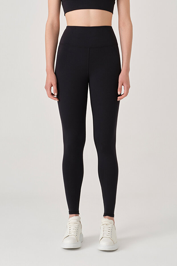 UP&FIT Comfort Yüksek Bel Tayt Black