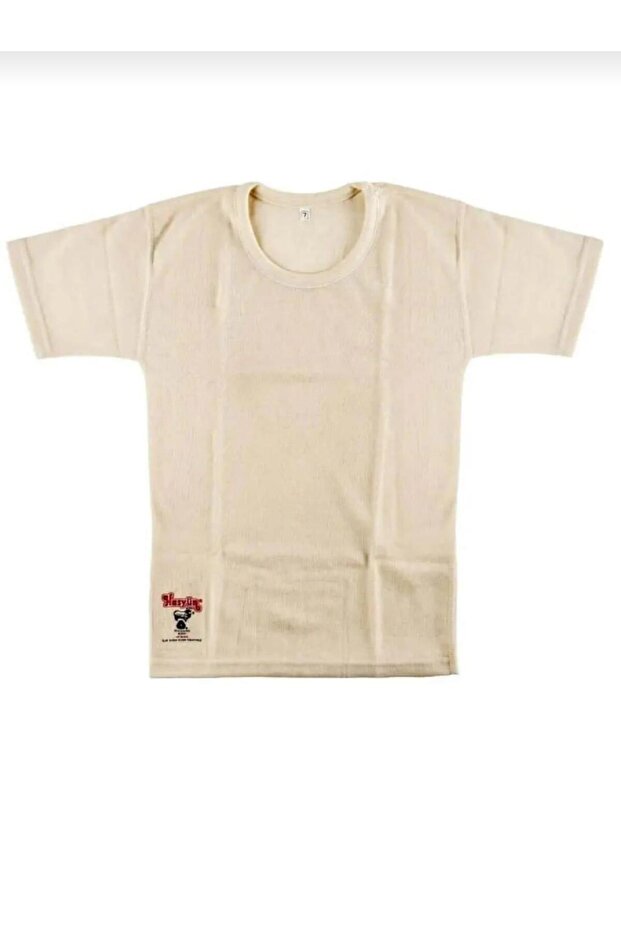 500 Children's Short Sleeve Wool T-Shirt Single Piece