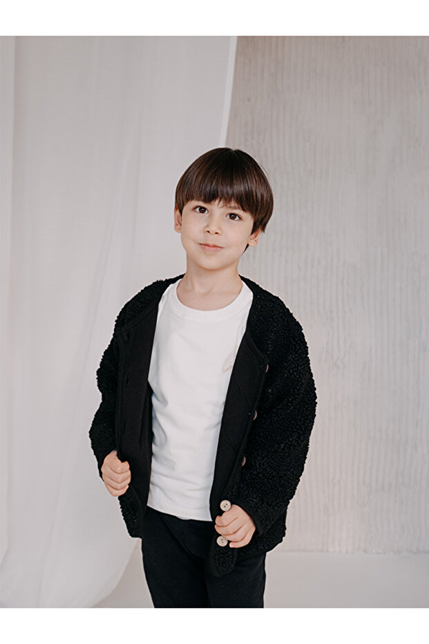 Teddy Kids Jacket - Black - 2