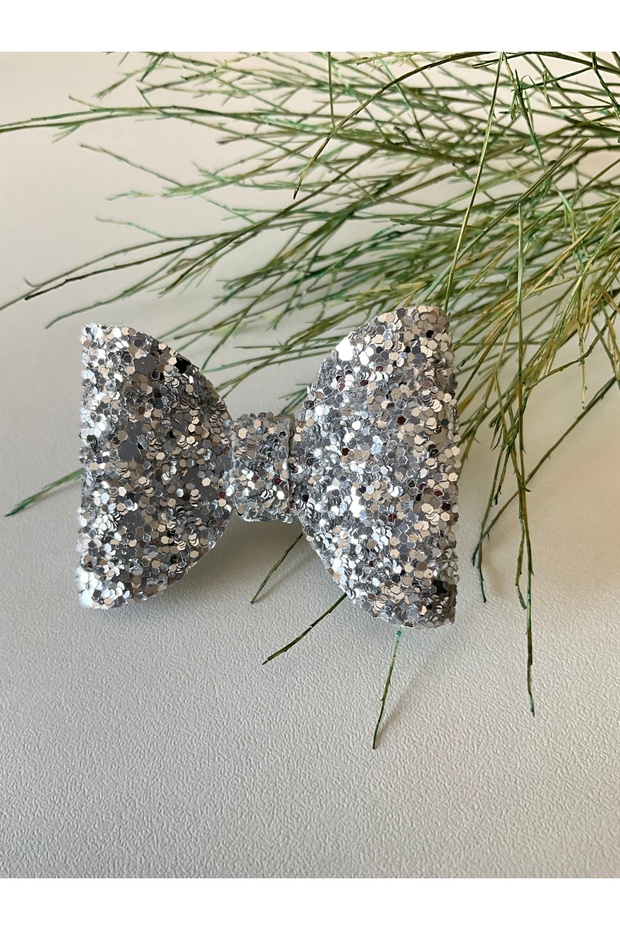 Glitter Shiny 2-Piece Bow Clip Buckle