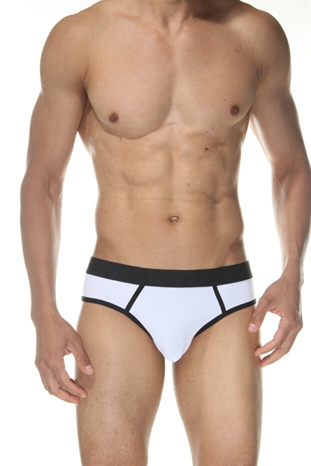 Mulvxbrf Brf02 Beyaz Jockstrap Erkek Iç Giyim (Mulvix) - 1