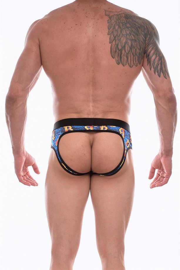 Mulvxbrf Brf02  Erkek Desenli Jockstrap Çamaşır (Mulvix) - 4