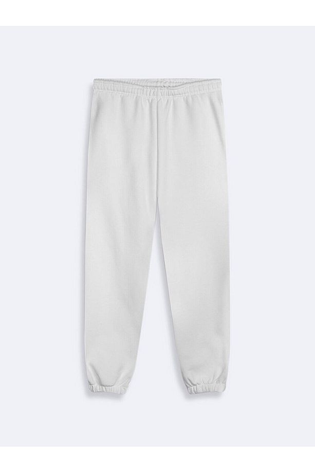 Sloganlı Jogger Regular Fit Gri Eşofman - 1
