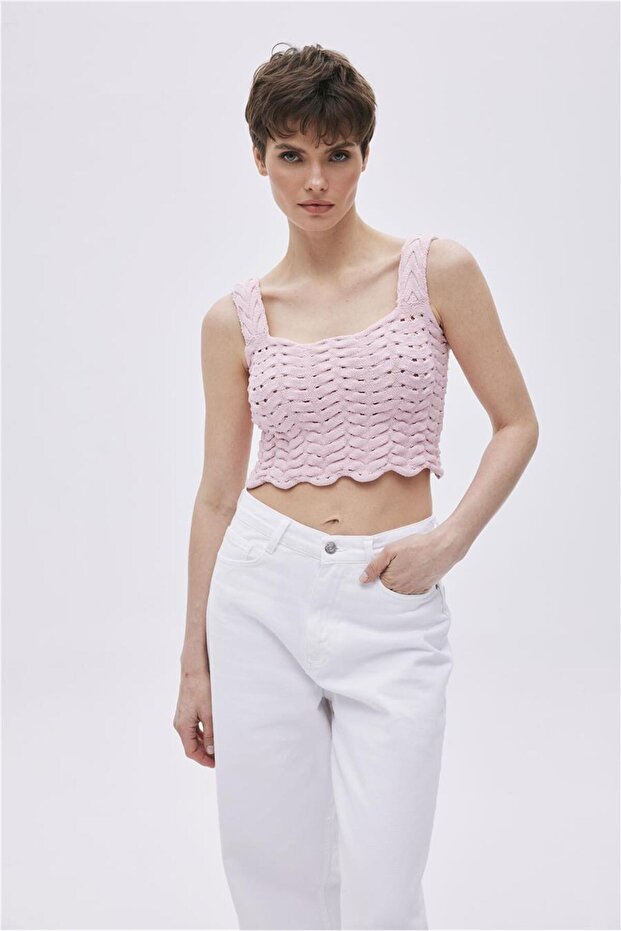Pudra Triko Crop Top - 2