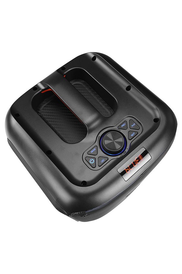 MD-BT51 BOMBIX 60W BT/USB/TF/TWS Led Işıklı Kafa Mikrofonlu Toplantı-Parti Hoparlörü - 4