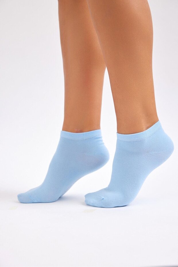 Women's Cotton Booties Light Blue