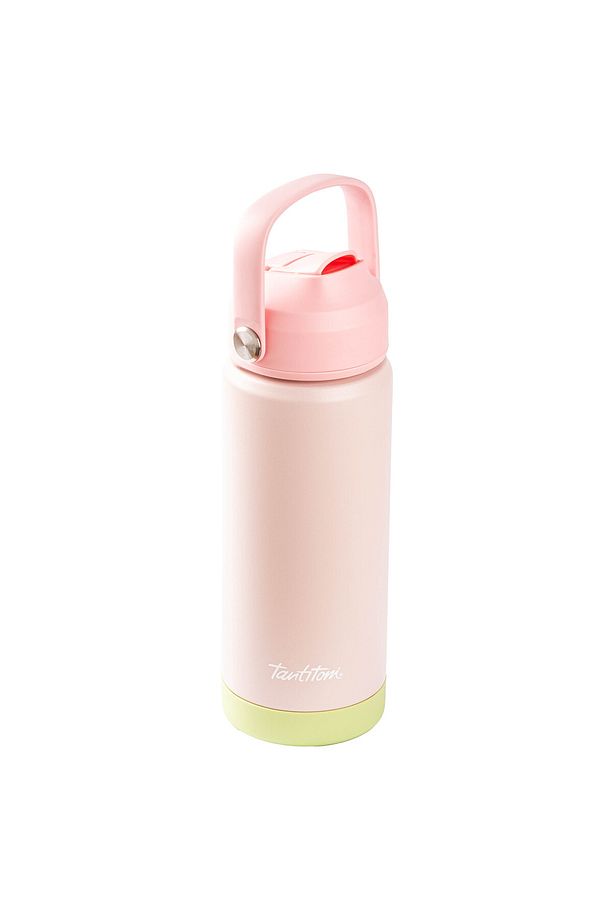 025-01-AÇIK PEMBE TUTAMAÇLI PASLANMAZ ÇELİK PİPETLİ TERMOS 500ML - 1