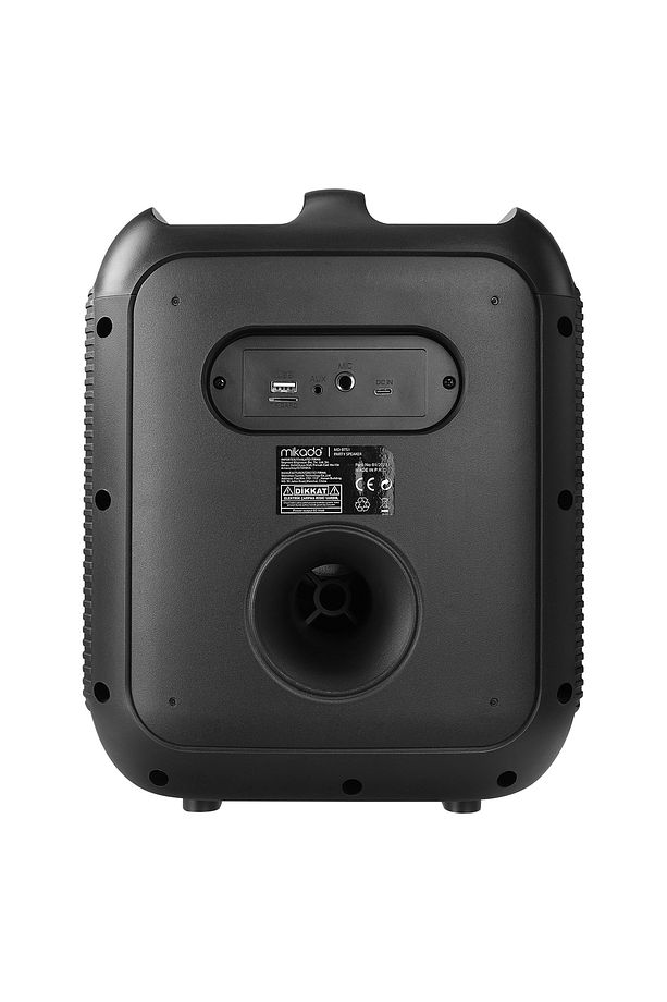 MD-BT51 BOMBIX 60W BT/USB/TF/TWS Led Işıklı Kafa Mikrofonlu Toplantı-Parti Hoparlörü - 5