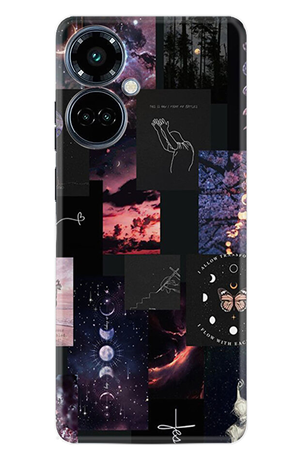 Camon 19 Pro Kılıf Boutique Baskılı Resimli Ay Pattern Pcode -030 - 1