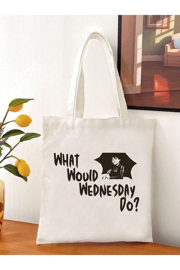 What Would Wednesday Addams Tote Bag Bez Çanta - 4