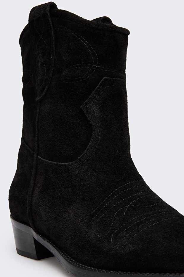 Ause Siyah Süet Kadın Bot - 3