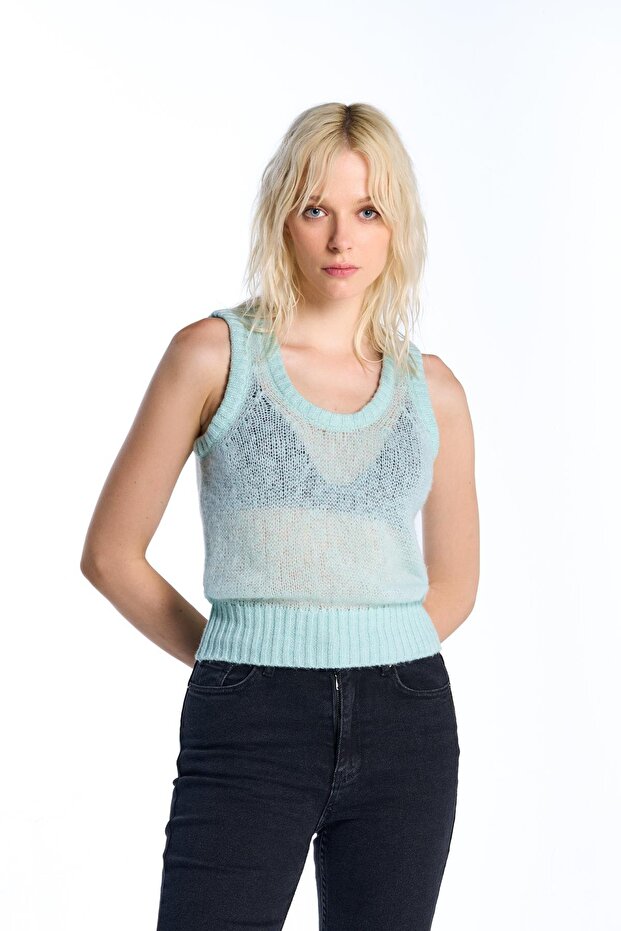 Mint Triko Süveter - 4