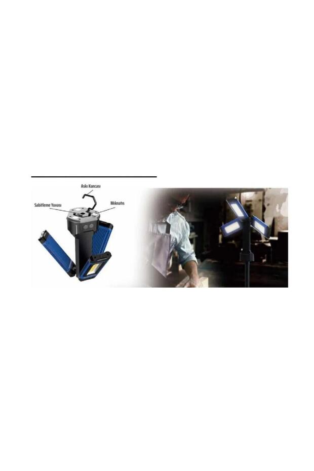 013-rc0039 Tripodlu Şarjlı Led Çalışma Lambası - 3