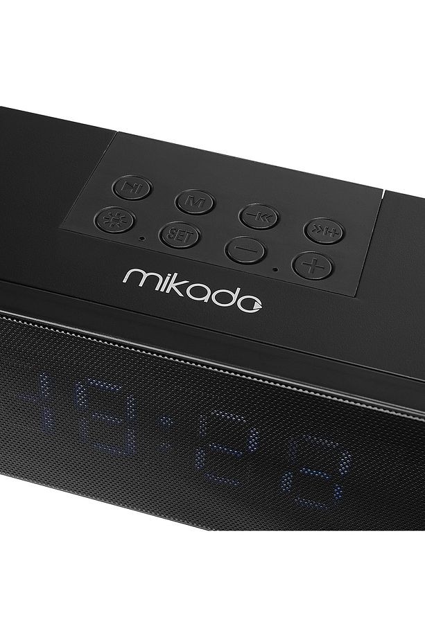 Md-sbt27 Siyah 10w 2400mah Soundbar Mp3 Fm Radyo Led Ekranlı Saatli/ışıklı Bluetooh Hoparlör - 5