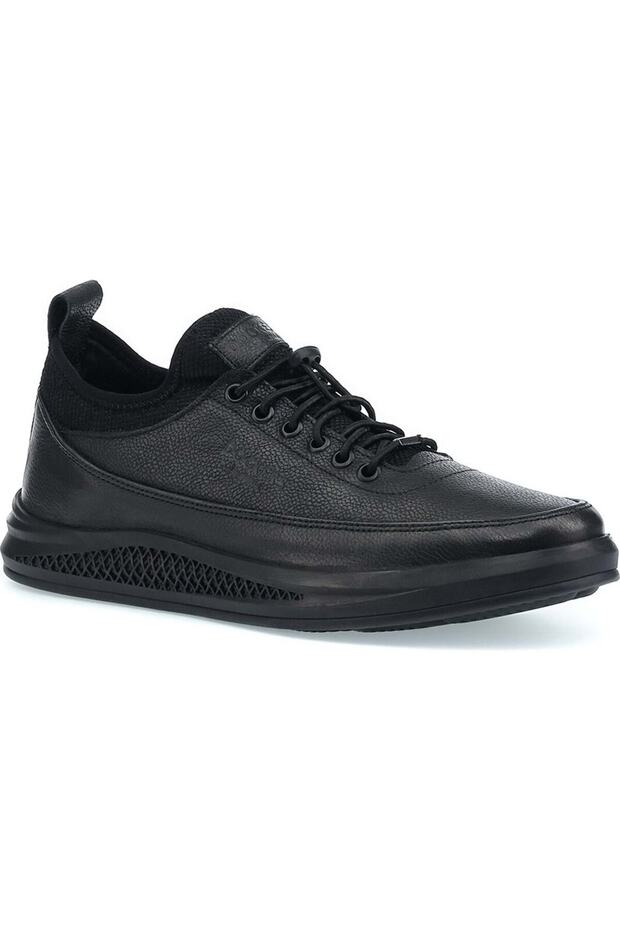 227225 1Pr Genuine Leather Casual Shoes - Black - 41 - St01908-15231 Walking Shoes