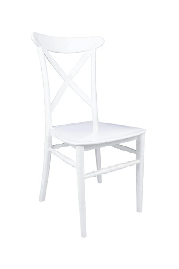 Silver Sandalye D Modeli Beyaz - 1