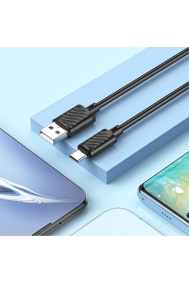 X88 3a Type-c To Usb Iphone Android Uyumlu Hızlı Şarj Veri Kablosu Siyah 1 Metre - 4