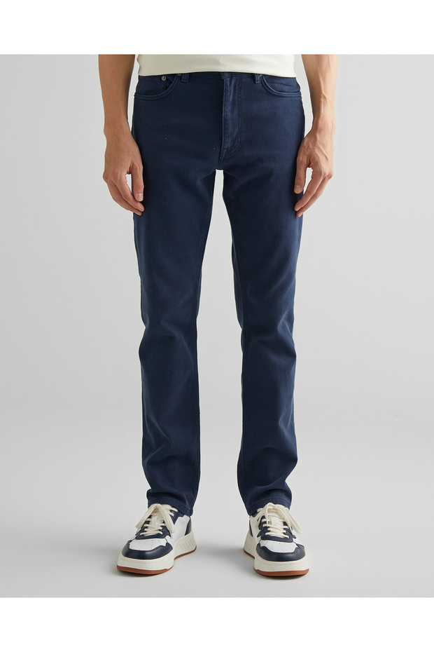 Erkek Lacivert Regular Fit Pantolon - 3