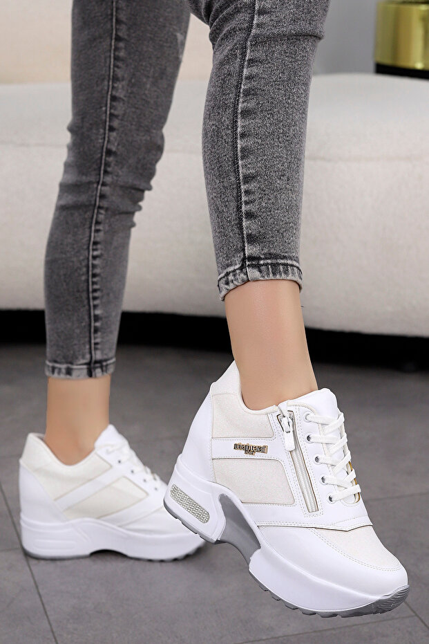 Mdl 1508 High-Sole Lace-Up Sneakers