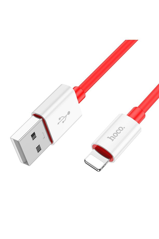 X87 2.4a Iphone Uyumlu Lightning To Usb Hızlı Şarj Veri Kablosu Kırmızı 1 Metre - 2