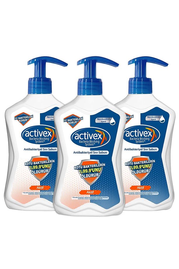 Sıvı Sabun Aktif 500 Ml x 3 Adet - 1