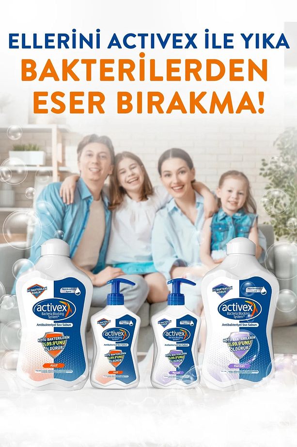 Sıvı Sabun Aktif 500 Ml x 3 Adet - 6