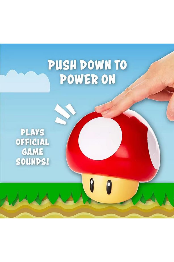 Super Mario Mantarı Gece Lambası, Usb Şarjlı, Taşınabilir, Sesli Dekoratif Lamba - 6