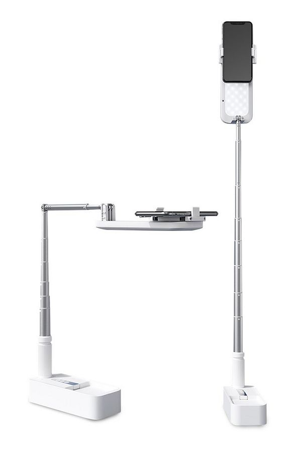 Ayarlanabilir Işıklı Telefon Tutucu Ve Tripod - Çok Fonksiyonlu Uzayabilen Işıklı Tripod - 1