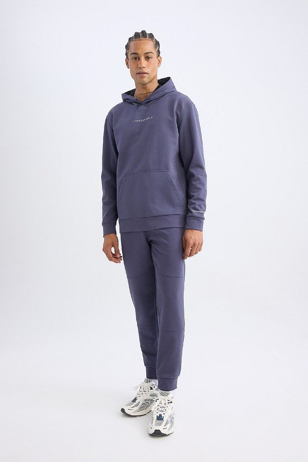 Fit Jogger Eşofman Altı Skuba Dalgıç Kumaş Standart Fit Beli Bağcıklı Lastikli Paça - 2