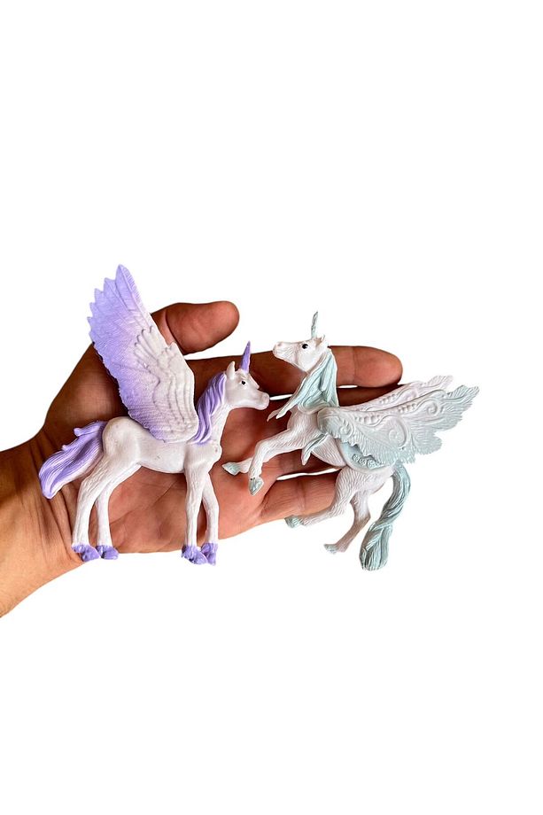 pony unicorn 7 model hayvan at et malzeme büyük boy prenses unikorn 7 adet birlikte - 5