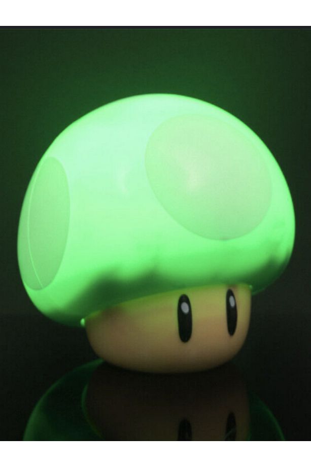 Super Mario Mantarı Gece Lambası, Usb Şarjlı, Taşınabilir, Sesli Dekoratif Lamba - 3