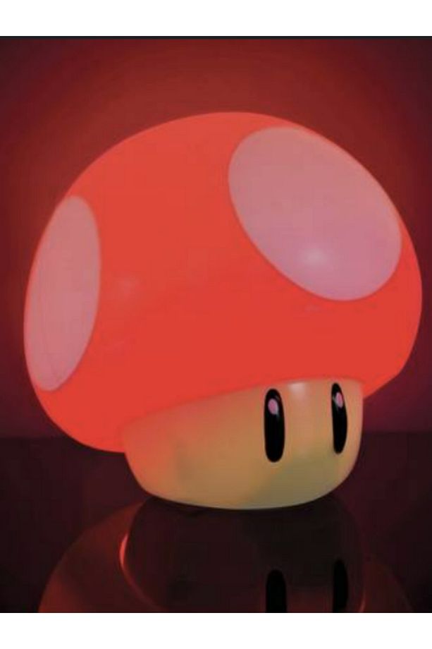 Super Mario Mantarı Gece Lambası, Usb Şarjlı, Taşınabilir, Sesli Dekoratif Lamba - 8