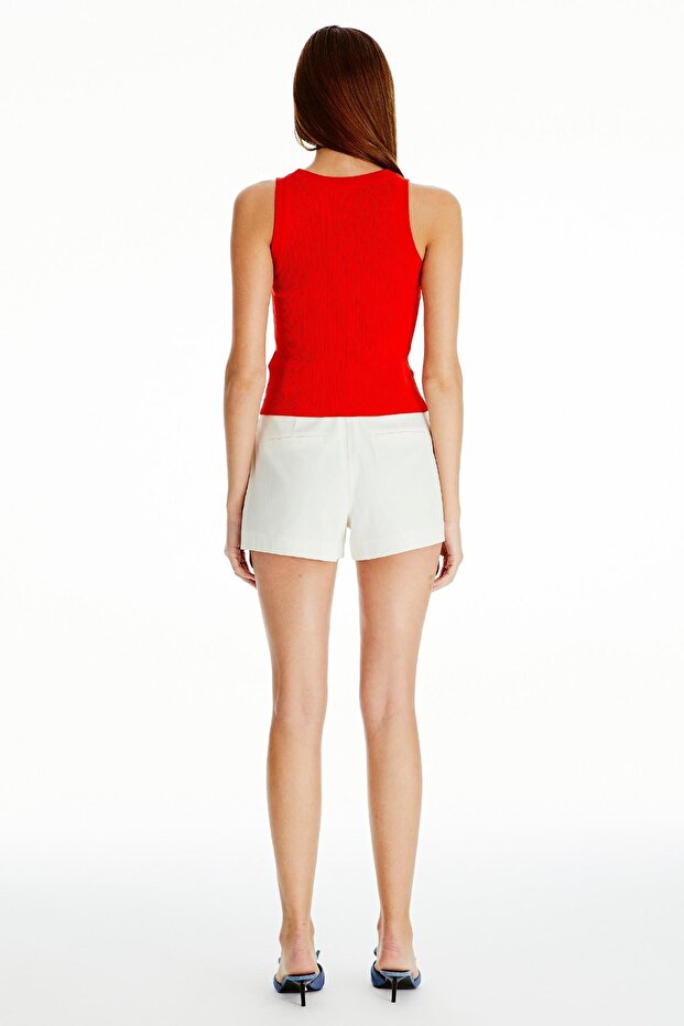 Fitilli Narçiçeği Triko Bluz - 3