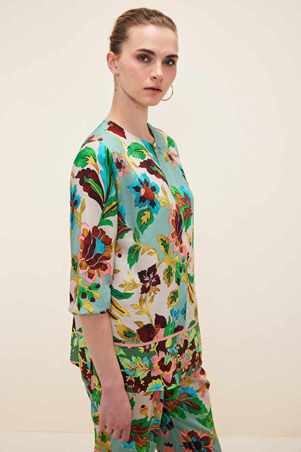 Patterned Blouse - 4