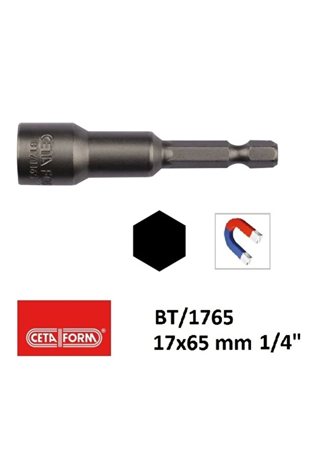 Bt/1765 Magnetic Socket Bit 17-65 mm