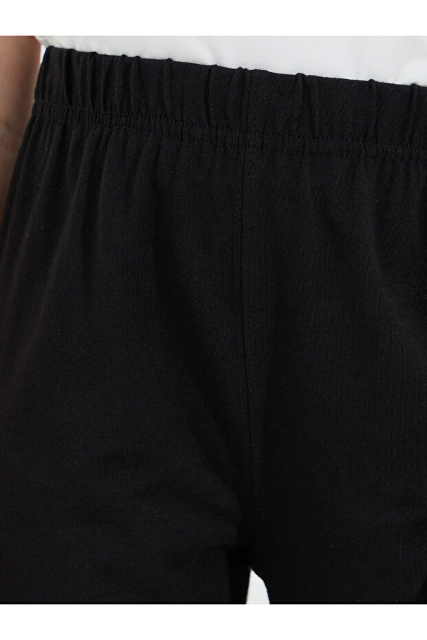 بنطال ضيق بطول الكابري الأساسي - 3