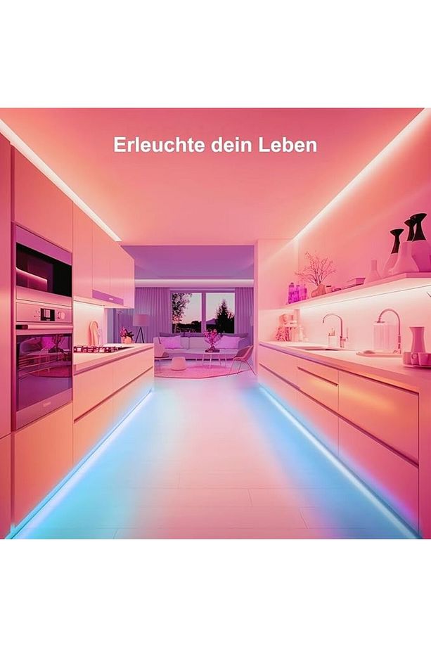 15 m Bluetooth RGB LED Şerit – Kendinden Yapışkanlı, Uzaktan Kumandalı ve Uygulamalı - 4
