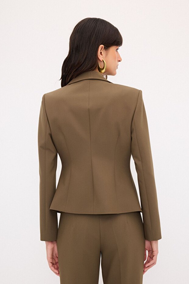 Volan Detaylı Ceket - 7