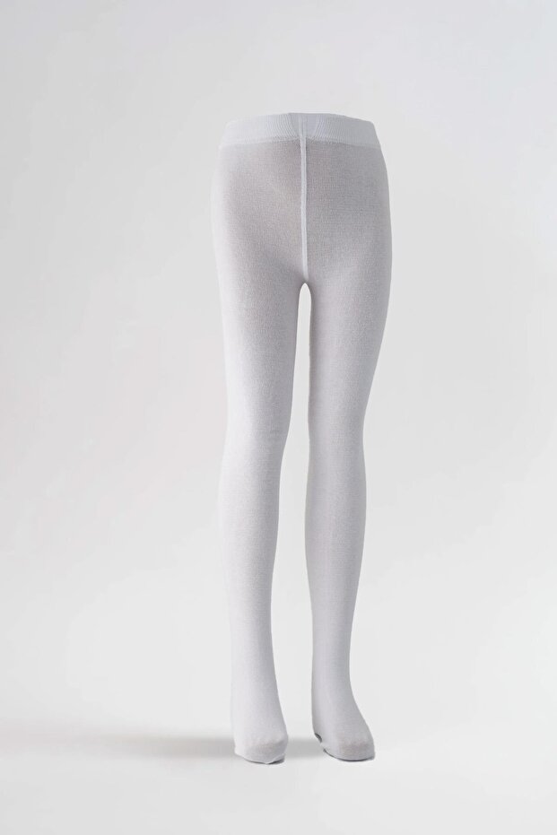 White cotton children's pantyhose