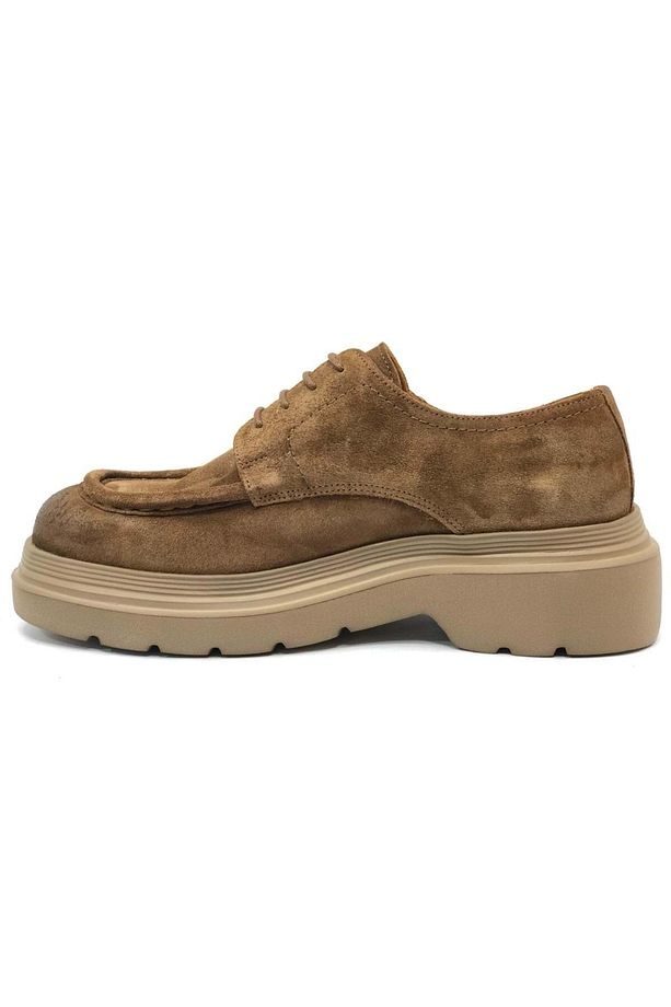 Logan Hakiki Deri Bağcıklı Camel Erkek Ayakkabı Günlük Sneaker - 3