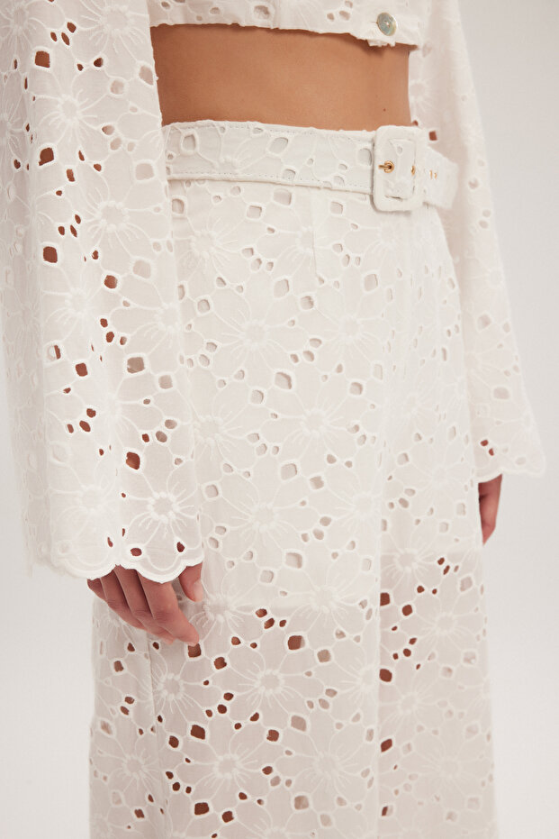 Güpürlü Pantolon - 3