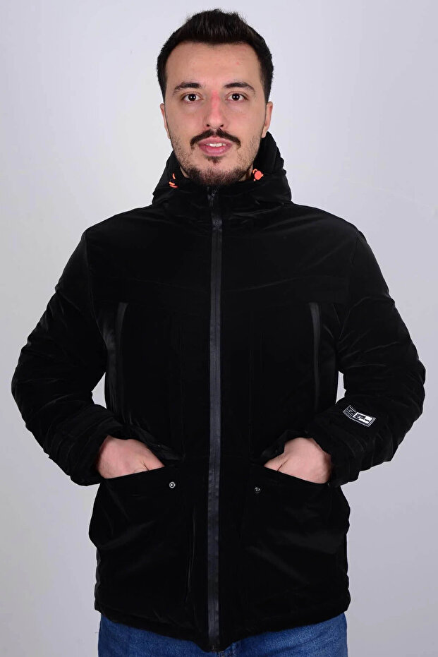 معطف رجالي أسود 1056