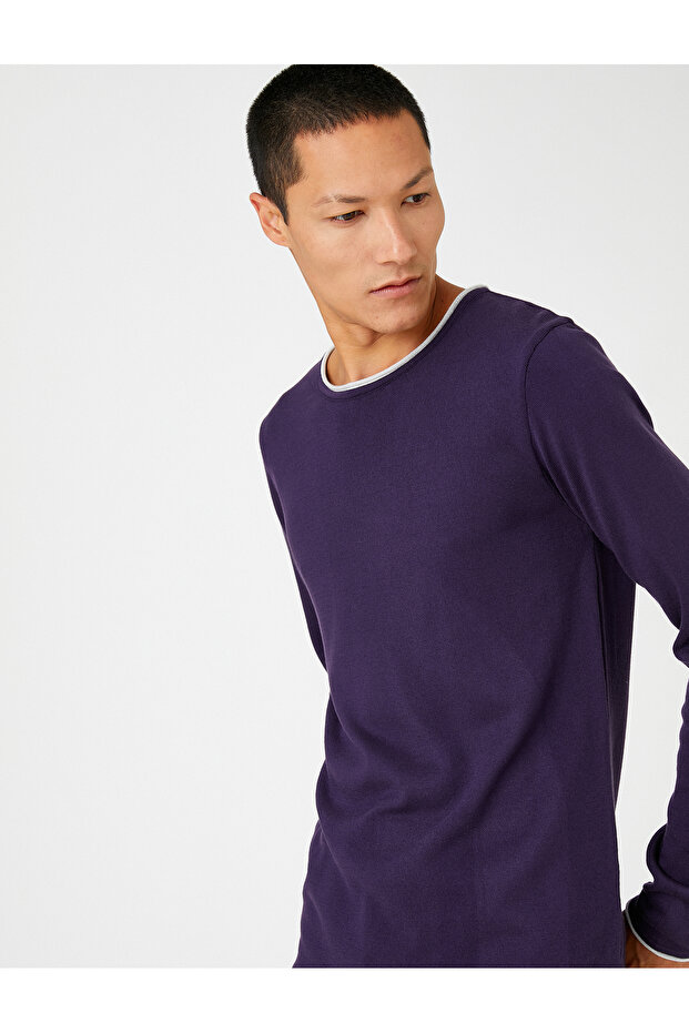 Basic Knitwear Sweater Crew Neck Long Sleeve