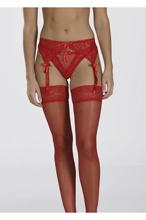 1001 DANTELLİ JARTİYER STRİNG TAKIM TEKLİ - 1