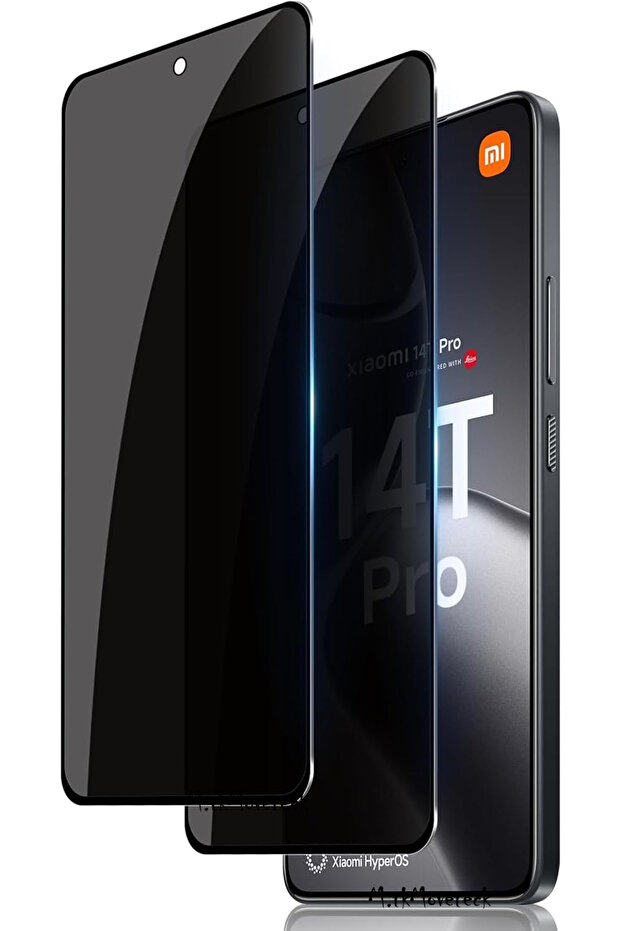 واقي شاشة متوافق مع Xiaomi Mi 14T Pro، زجاج شبح 5D، زجاج شاشة لامع غير قابل للكسر، مخفي غير مرئي 4K