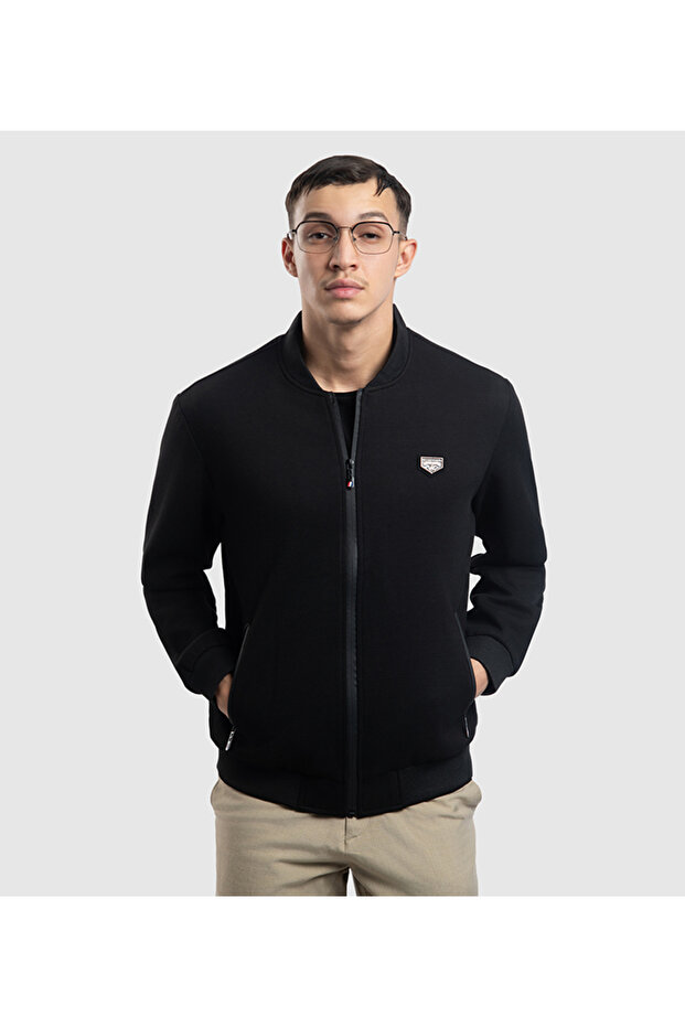 Men's Black Woven Jacket