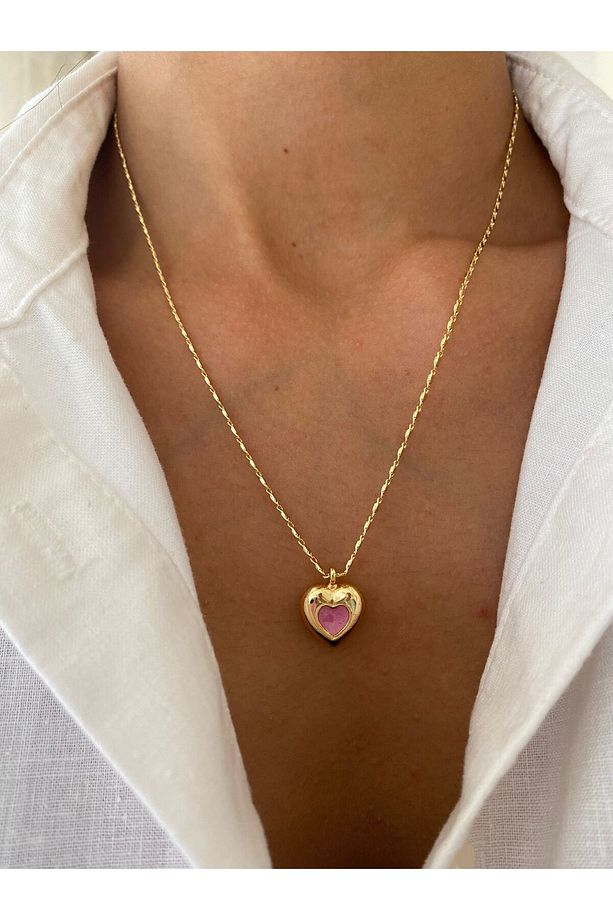 Pink Hearts Kolye - 1