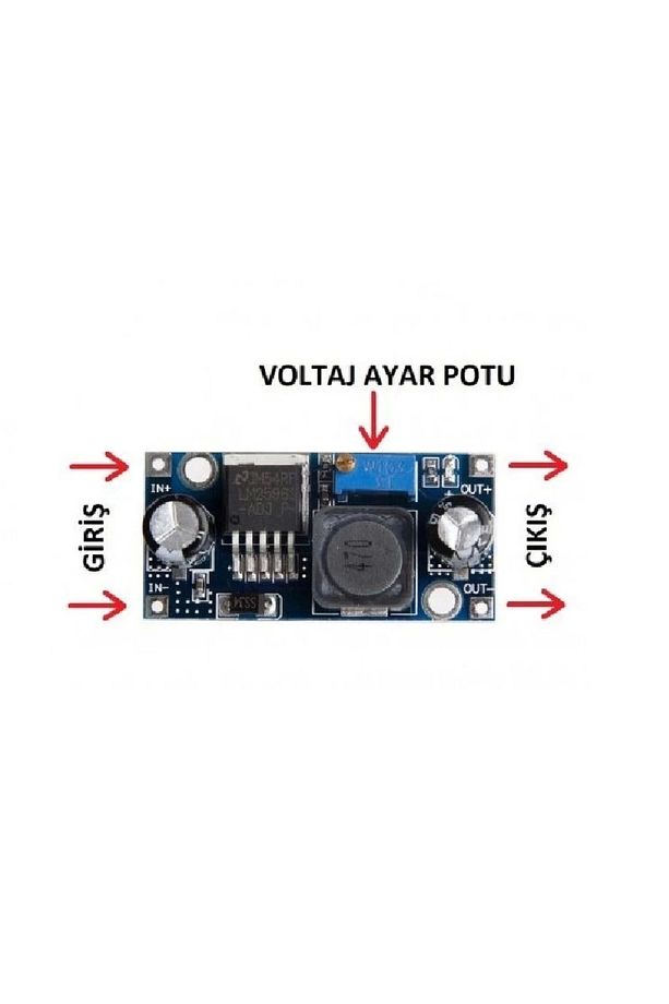 Lm2596 3a Dc-dc Voltaj Düşürücü Step Down Modül - 5
