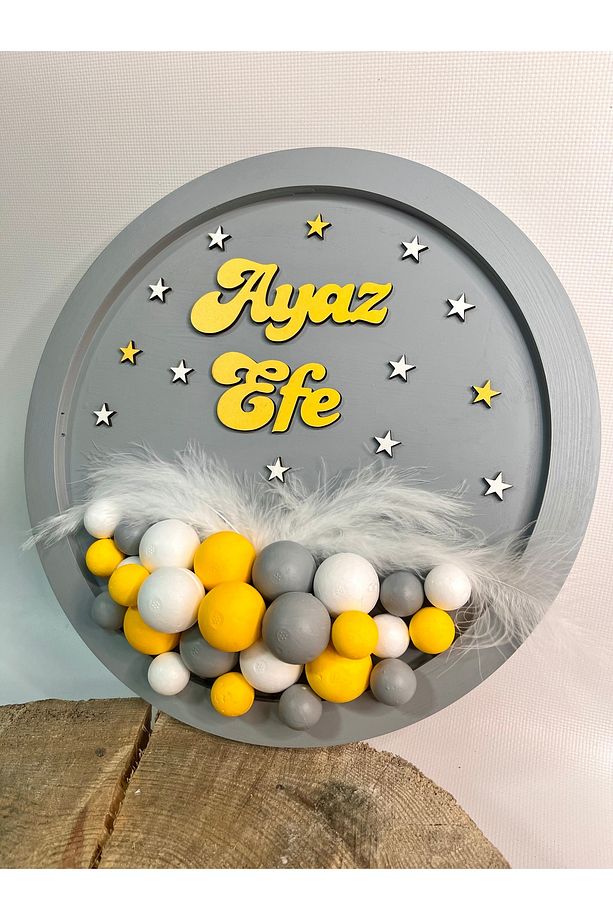 Bebek-Hastane Odası Bubble Kapı Süsü-İsimli Çocuk Odası Kapı Süsü - 3